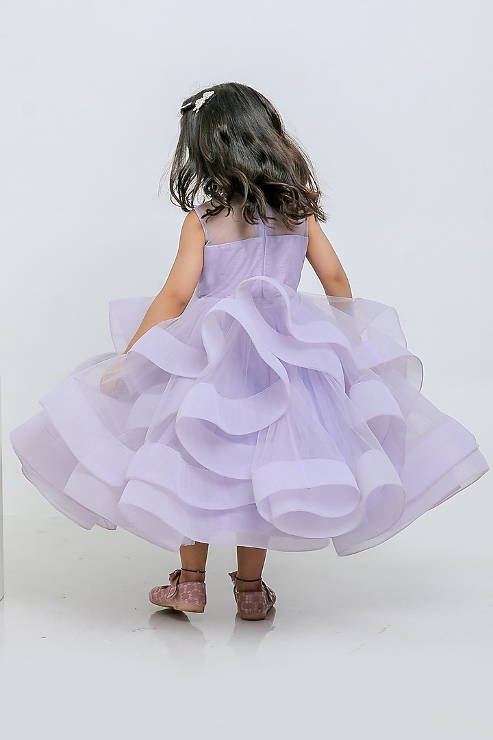 Purple Net Gown For Girls by Li'l Angels at Pernia's Pop Up Shop