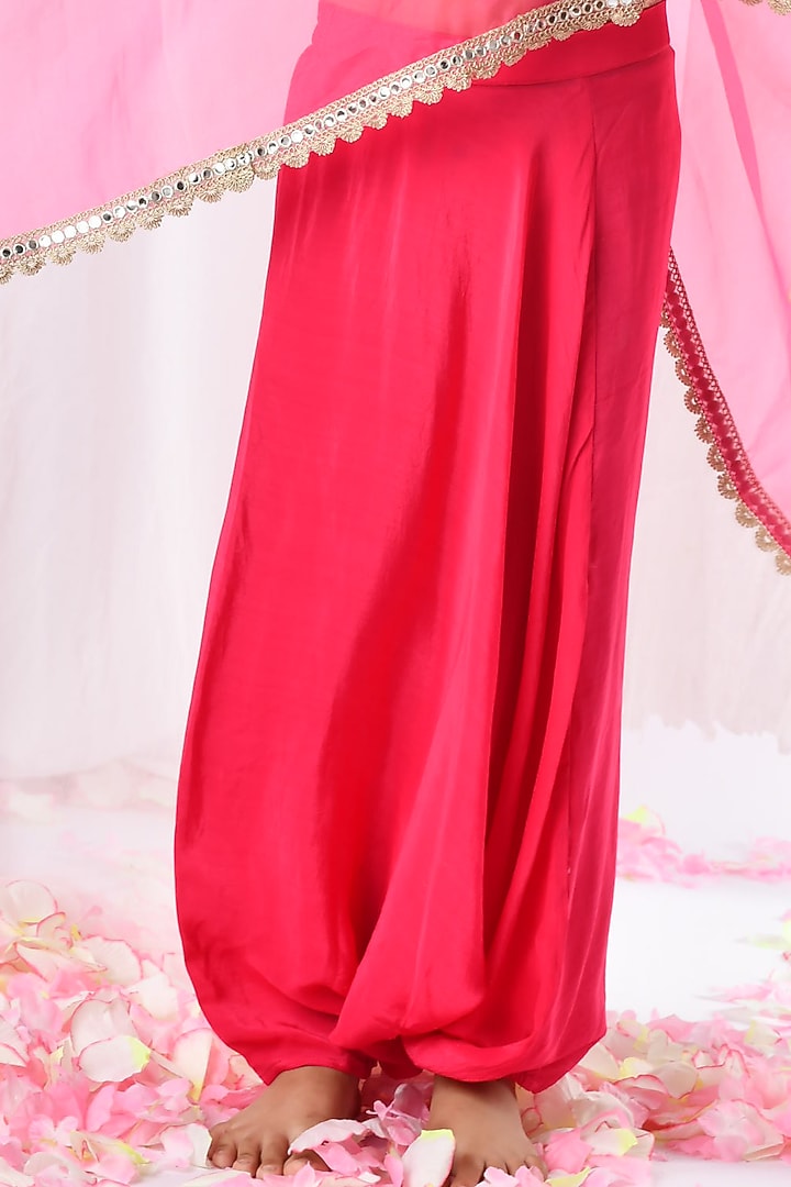Pink Organza Cape Set For Girls by Li'l Angels at Pernia's Pop Up Shop