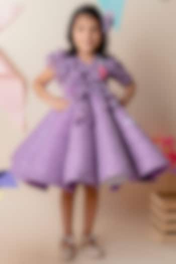 Purple Sequin Dress For Girls by Li'l Angels