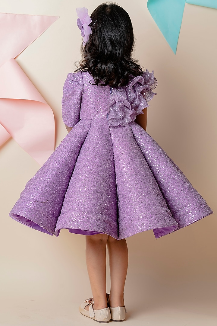 Purple Sequin Dress For Girls by Li'l Angels at Pernia's Pop Up Shop