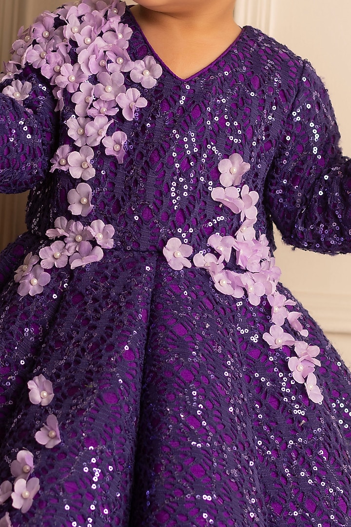 Purple Lace Gown For Girls by Li'l Angels at Pernia's Pop Up Shop