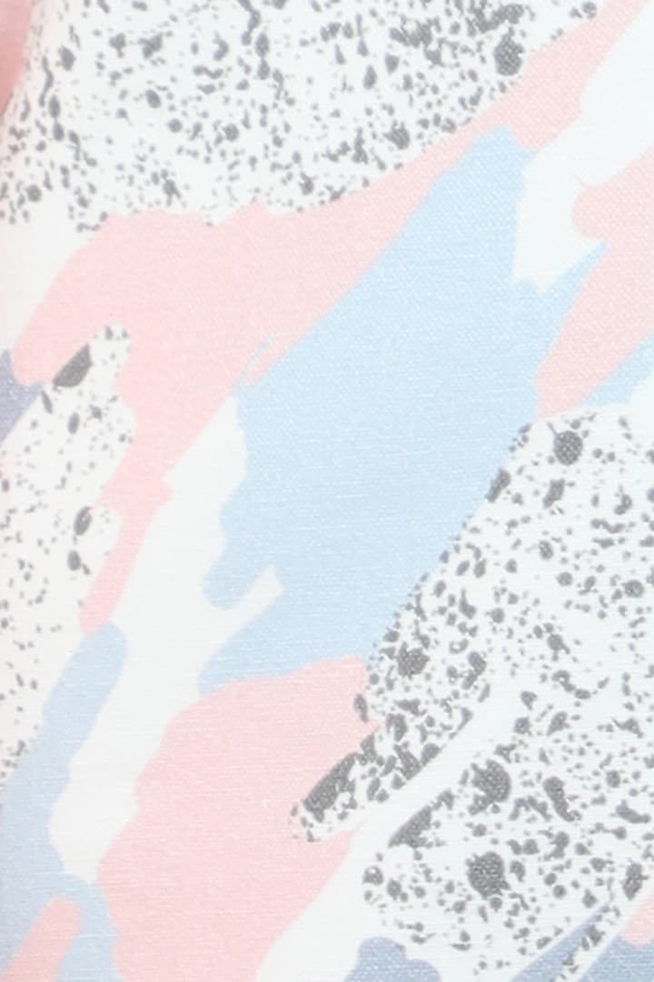 Cream Pure Cotton Abstract Printed Nehru Jacket Set For Boys by Little Clothings at Pernia's Pop Up Shop