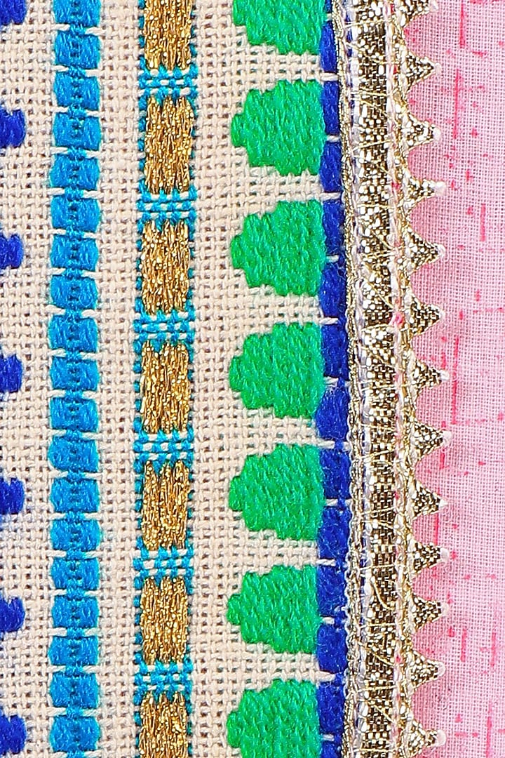 Pink Printed Dhoti Jumpsuit For Girls by LIL PICKS at Pernia's Pop Up Shop