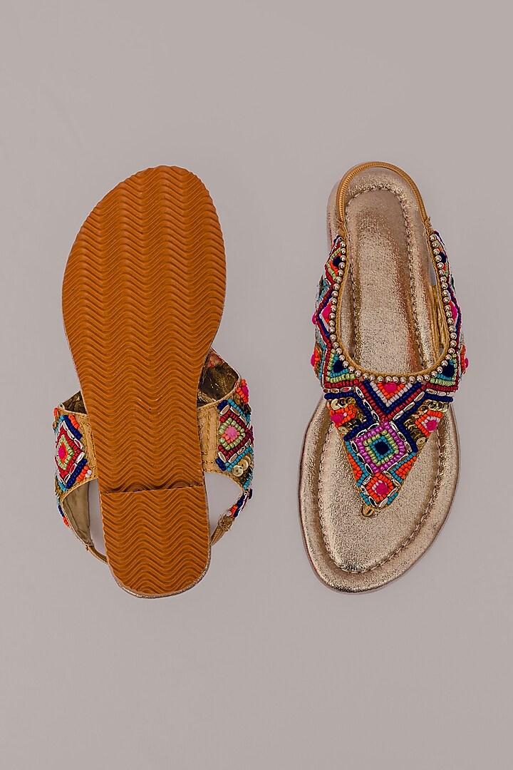 Silver Synthetic Leather Embellished Sandals For Girls by LIL PITAARA at Pernia's Pop Up Shop