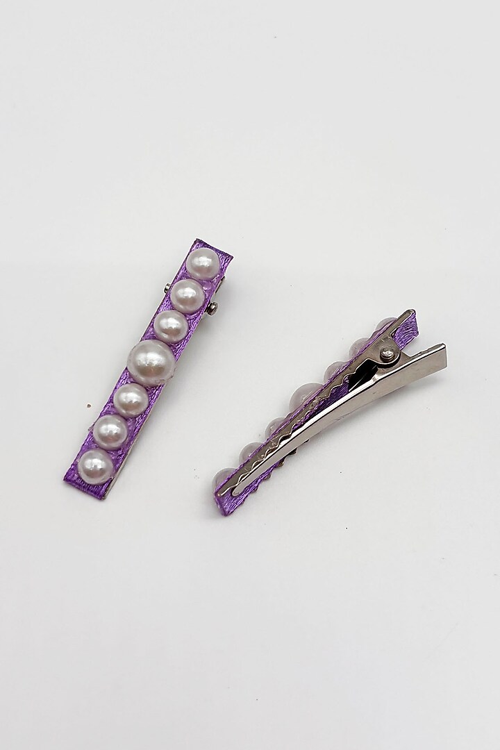 Multi-Colored Beads & Pearl Headband Set For Girls by Lime by Manika at Pernia's Pop Up Shop