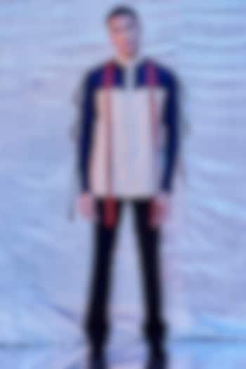 Cream Cotton Shirt by Line Outline
