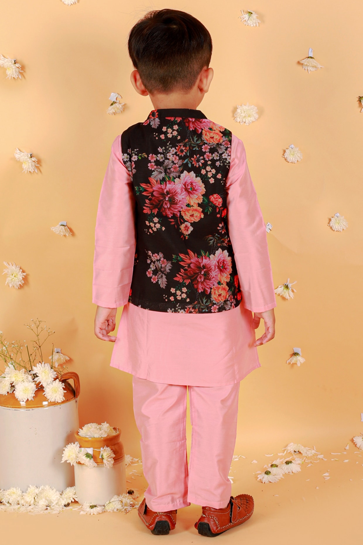 SHOWOFF Men Ethnic Printed Nehru Jacket