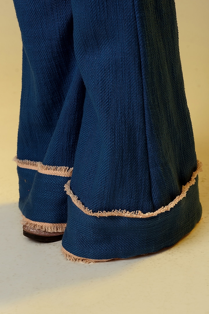 Cobalt Blue Jacket Set For Girls by Littleens at Pernia's Pop Up Shop