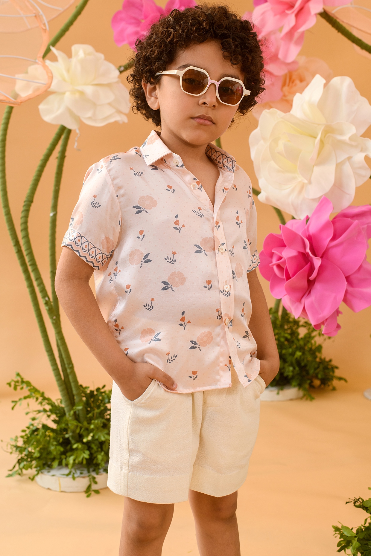 Floral shirt best sale baby boy