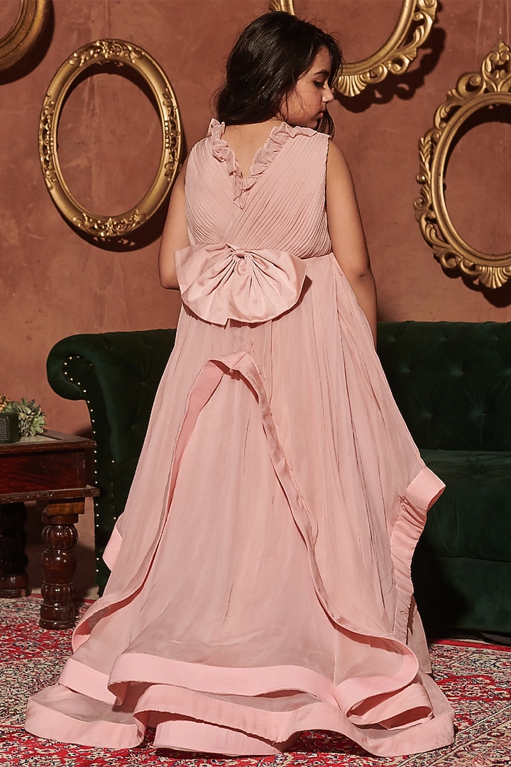 open lace back dress Silk Organza Dress