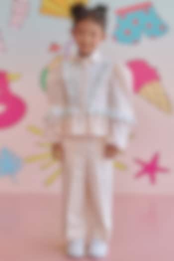 Blush Titanite Vegan Silk Co-Ord Set For Girls by Littleens at Pernia's Pop Up Shop