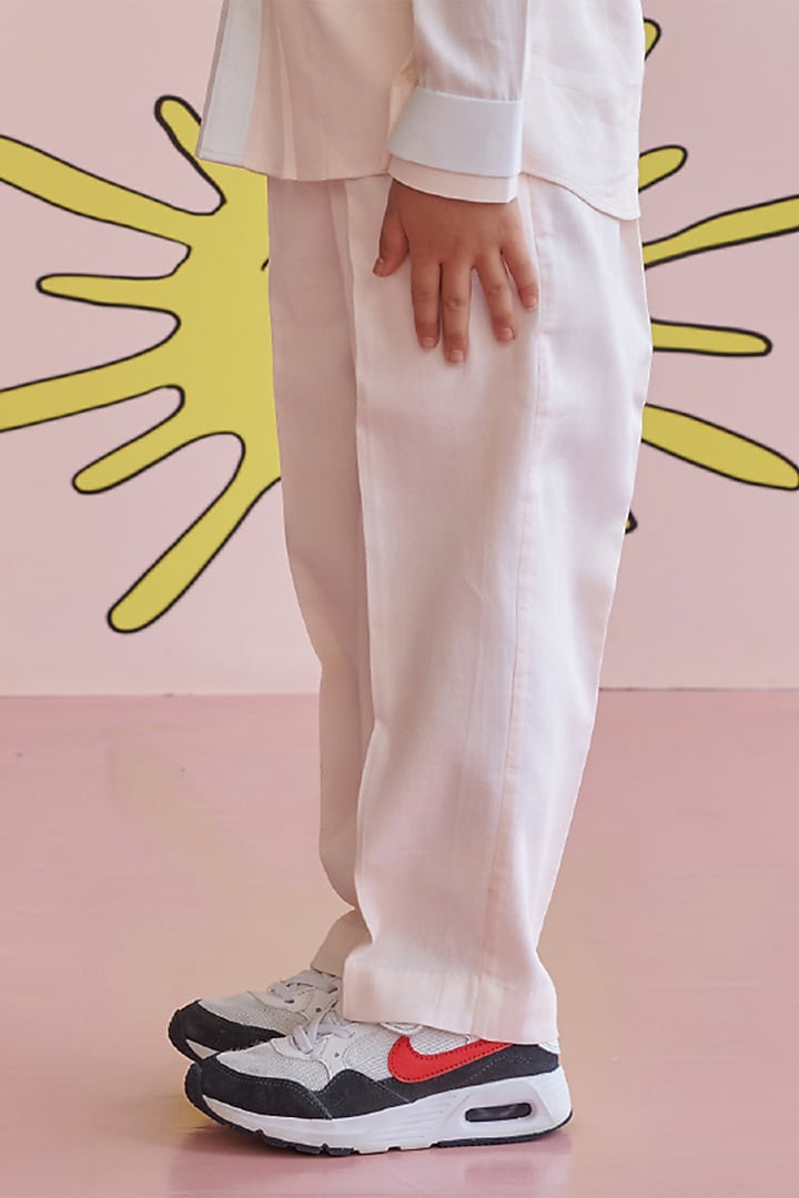Blush Titanite Vegan Silk Co-Ord Set For Boys by Littleens at Pernia's Pop Up Shop