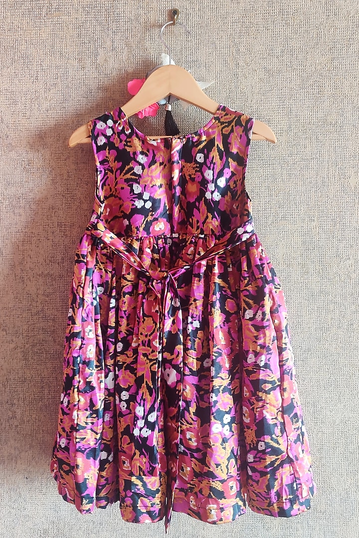 Multi-Colored Printed Frock For Girls by Little Secrets at Pernia's Pop Up Shop