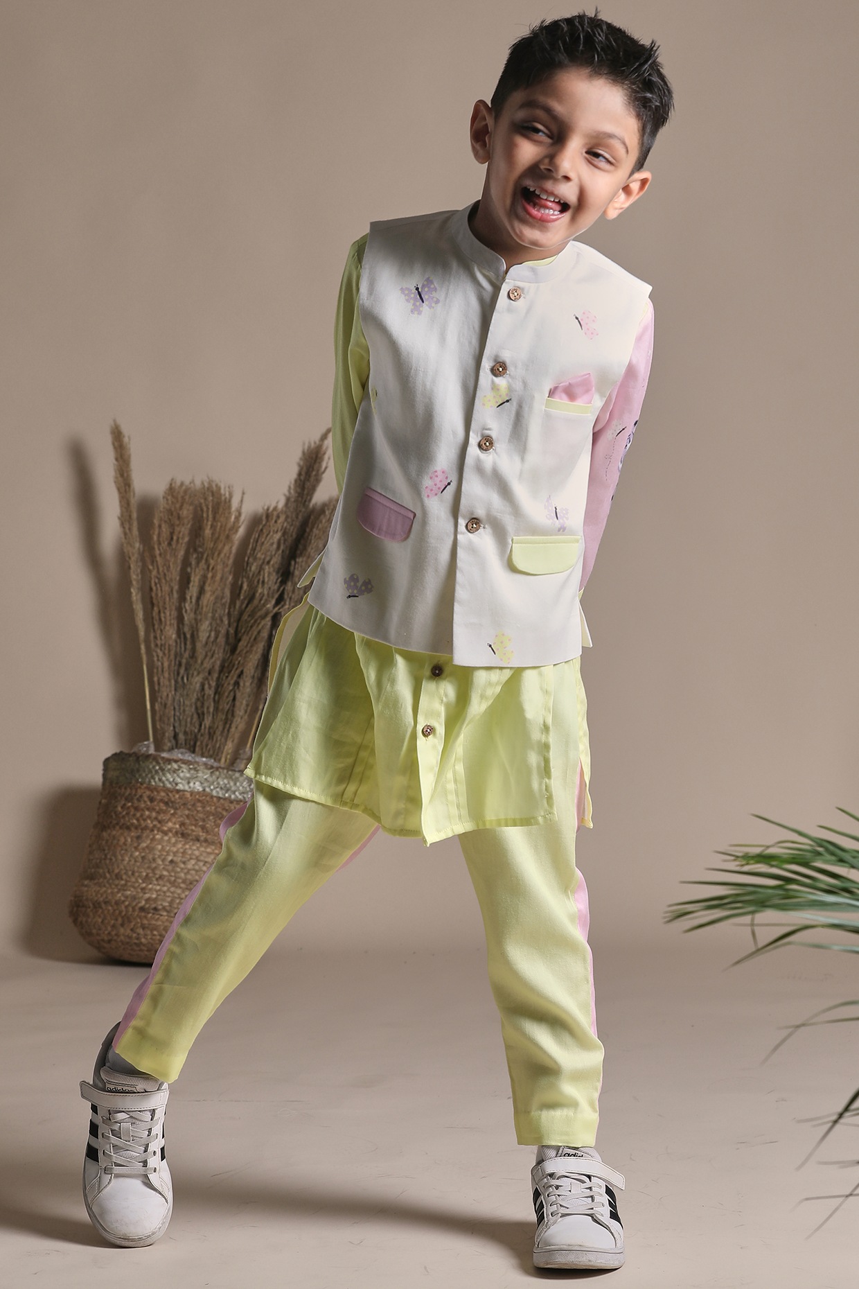 Boy 3 Pc Parrot Bundi Set - Purple