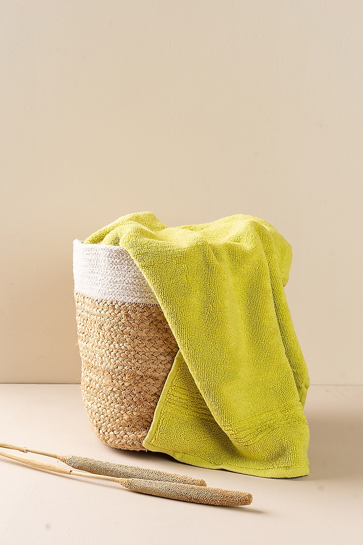 Lime Green Face Towels by By ADAB at Pernia's Pop Up Shop