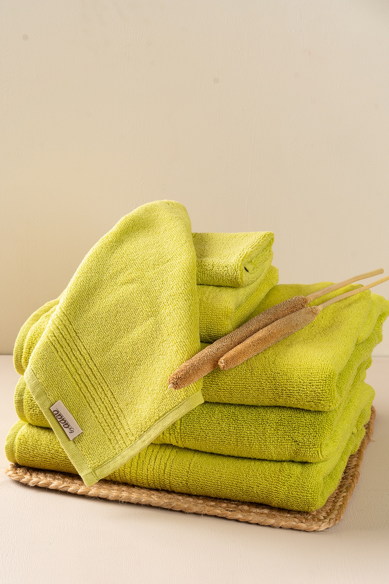 Lime discount green washcloths