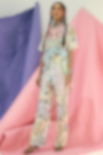 White Printed Top by Limerick By Abirr N' Nanki at Pernia's Pop Up Shop