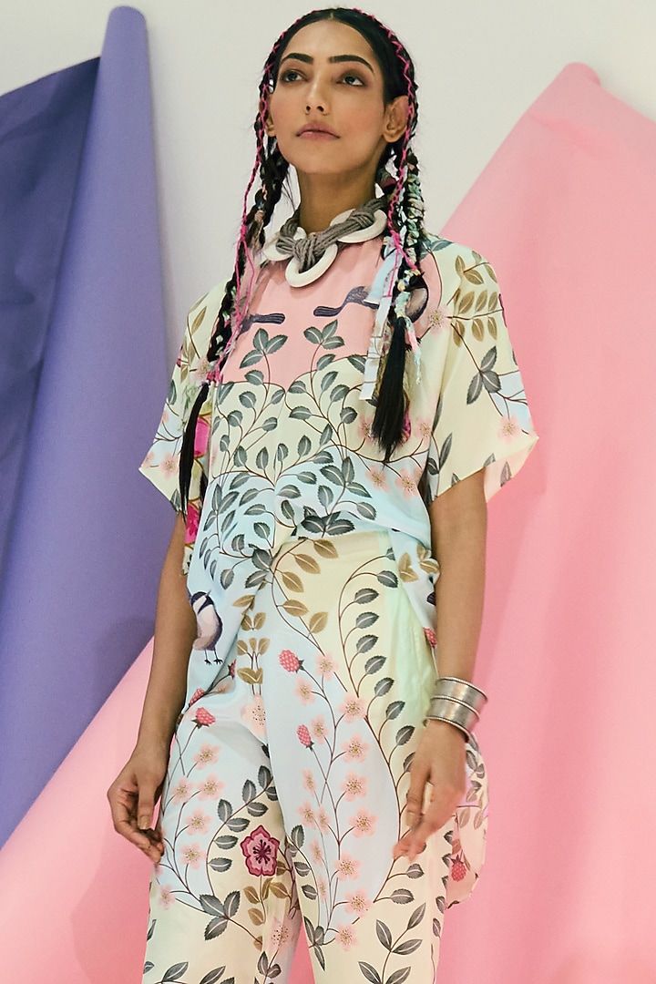 White Printed Top by Limerick By Abirr N' Nanki at Pernia's Pop Up Shop