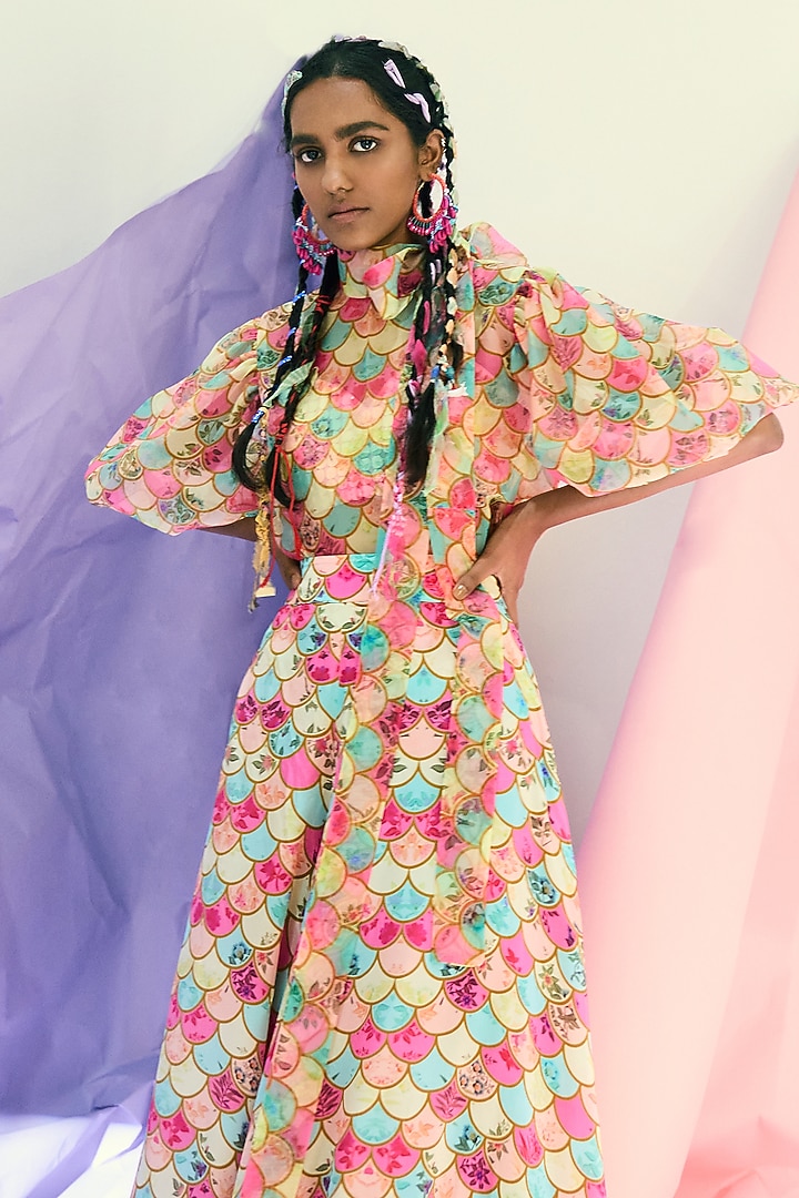 Multi-Colored Embroidered Top by Limerick By Abirr N' Nanki at Pernia's Pop Up Shop
