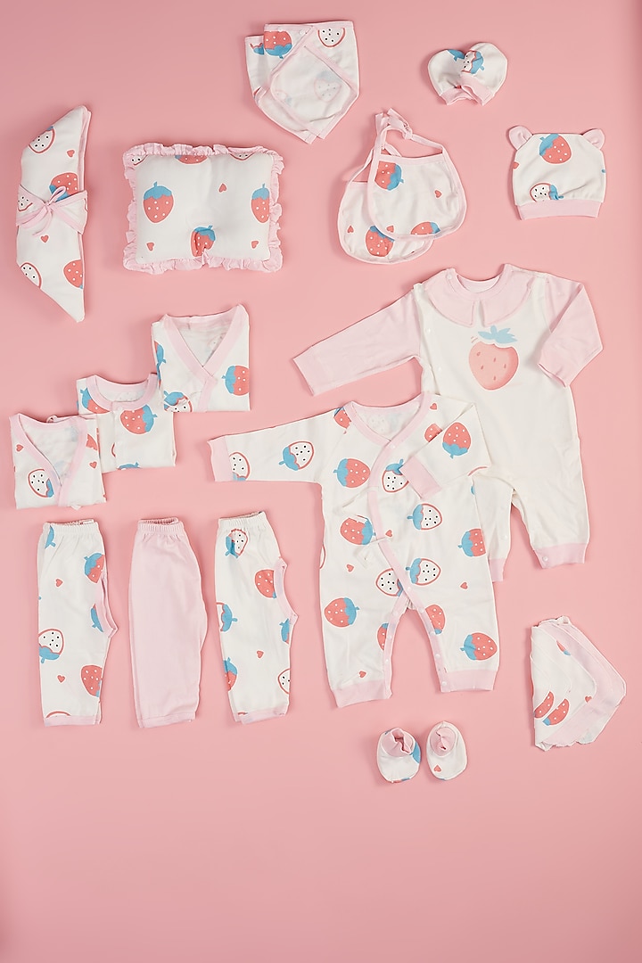 Pink Cotton Baby Hamper (0-6 Months) by Little Surprise Box