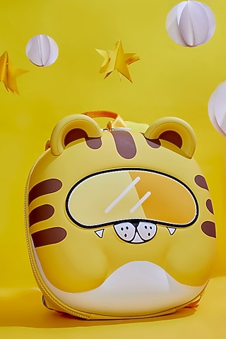Yellow Silicone Tiger Backpack by Little Surprise Box