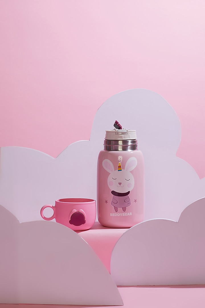 Pink Stainless Steel Water Bottle by Little Surprise Box at Pernia's Pop Up Shop