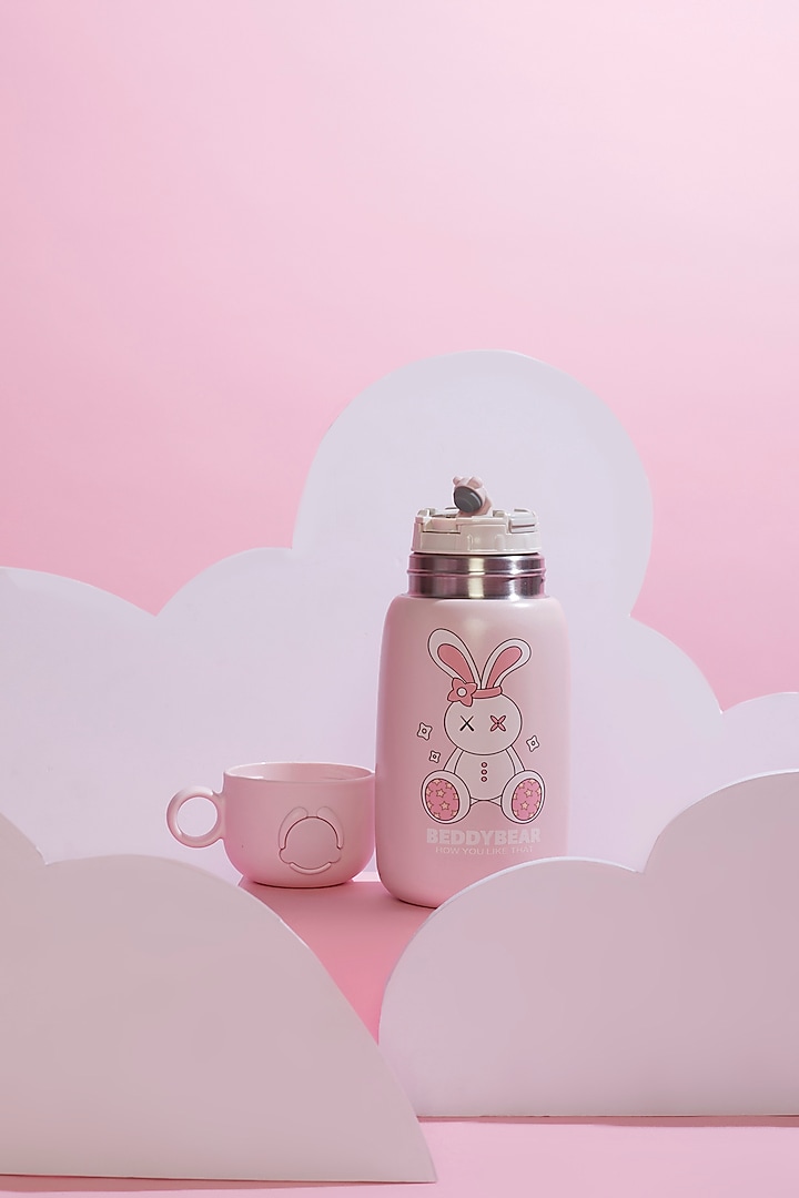 Pink Stainless Steel Water Bottle by Little Surprise Box at Pernia's Pop Up Shop