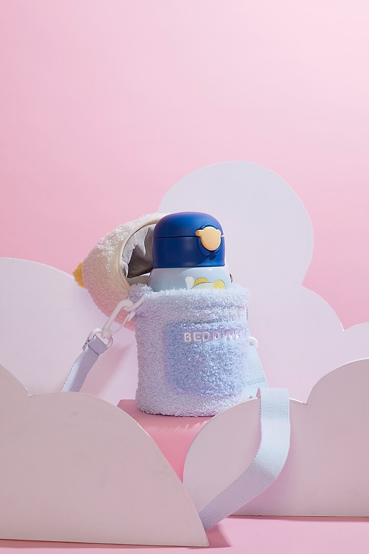 Pink Stainless Steel Teddy Water Bottle by Little Surprise Box at Pernia's Pop Up Shop