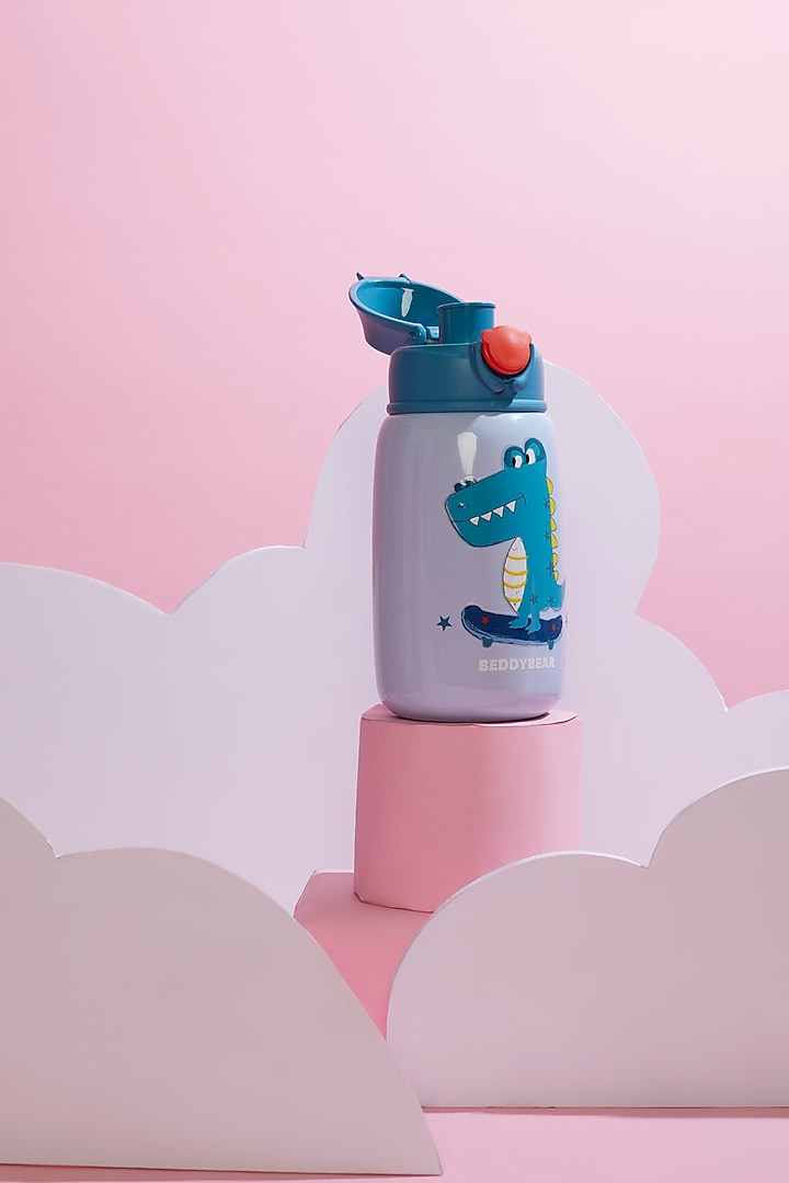 Blue Stainless Steel Water Bottle by Little Surprise Box at Pernia's Pop Up Shop