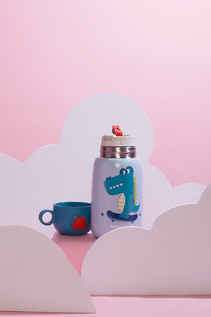 Blue Stainless Steel Water Bottle by Little Surprise Box at Pernia's Pop Up Shop