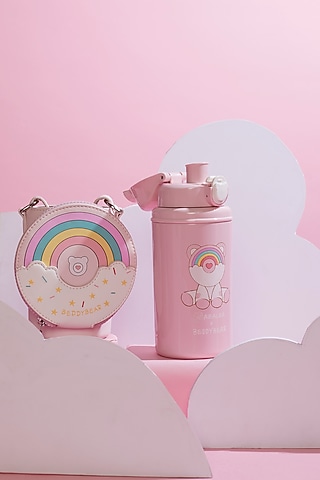 Pink Stainless Steel Water Bottle by Little Surprise Box