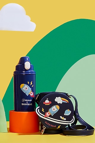 Blue Stainless Steel Water Bottle by Little Surprise Box