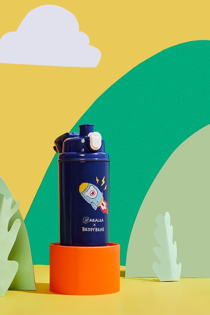 Blue Stainless Steel Water Bottle by Little Surprise Box at Pernia's Pop Up Shop