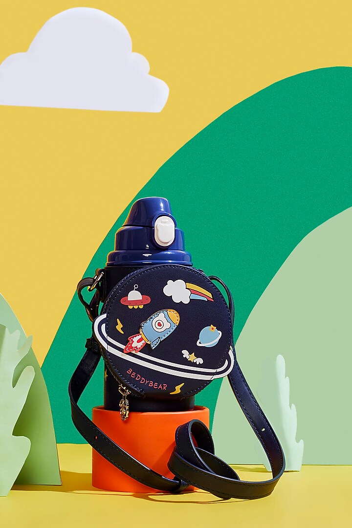 Blue Stainless Steel Water Bottle by Little Surprise Box at Pernia's Pop Up Shop