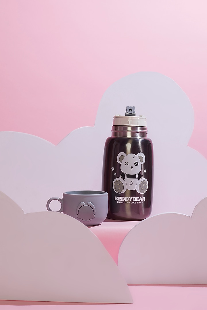 Grey Stainless Steel Water Bottle by Little Surprise Box at Pernia's Pop Up Shop