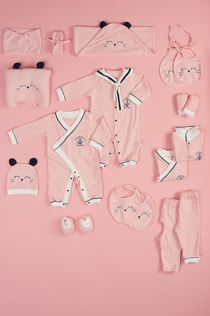 Pink Cotton Baby Hamper (0-12 Months) by Little Surprise Box