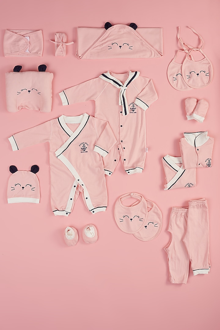 Pink Cotton Baby Hamper (0-12 Months) by Little Surprise Box at Pernia's Pop Up Shop