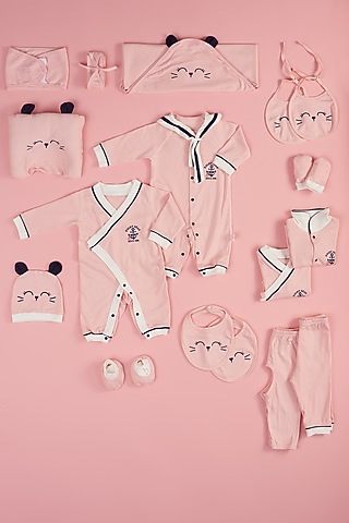 Pink Cotton Baby Hamper (0-12 Months) by Little Surprise Box