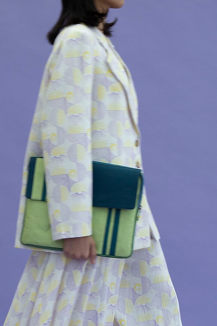 White Printed Pant Set by Label Meesa at Pernia's Pop Up Shop