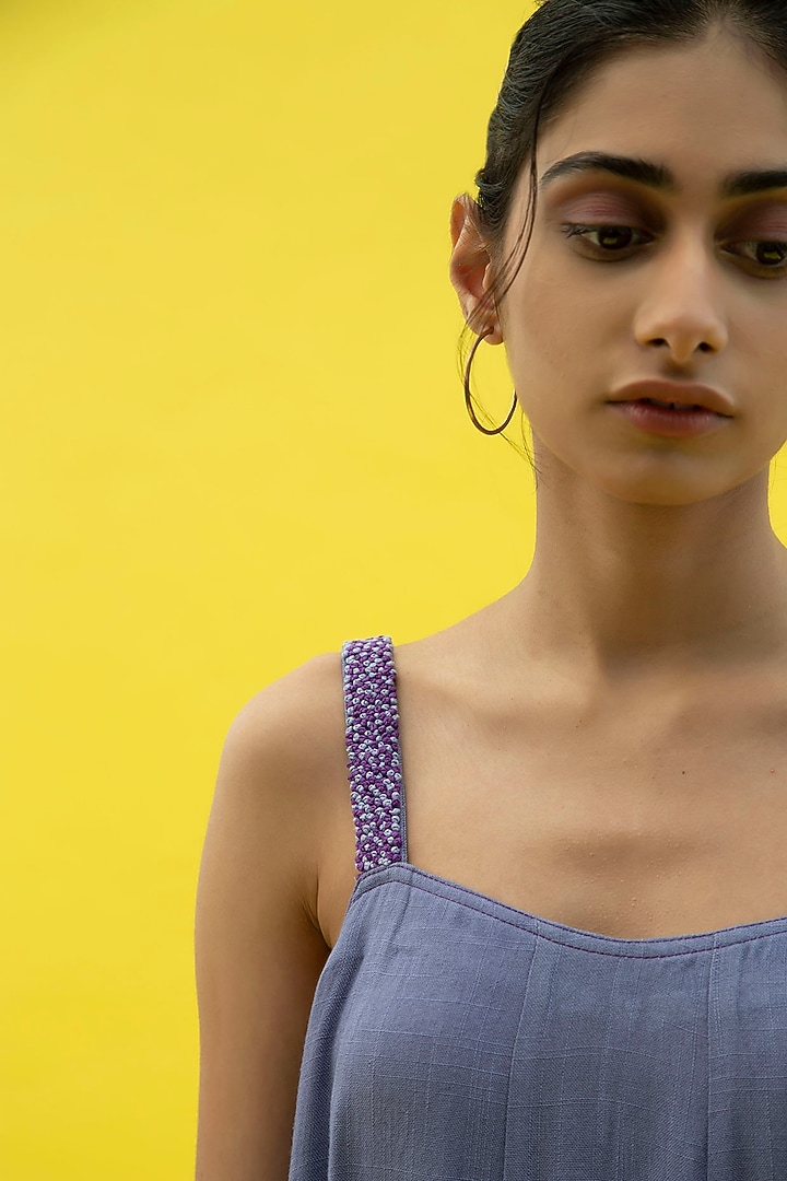 Tradewind Blue Maxi Summer Dress by Label Meesa at Pernia's Pop Up Shop