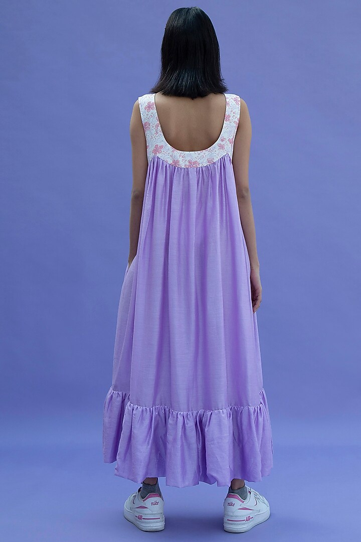 Cherry Blossom Purple Summer Dress by Label Meesa at Pernia's Pop Up Shop