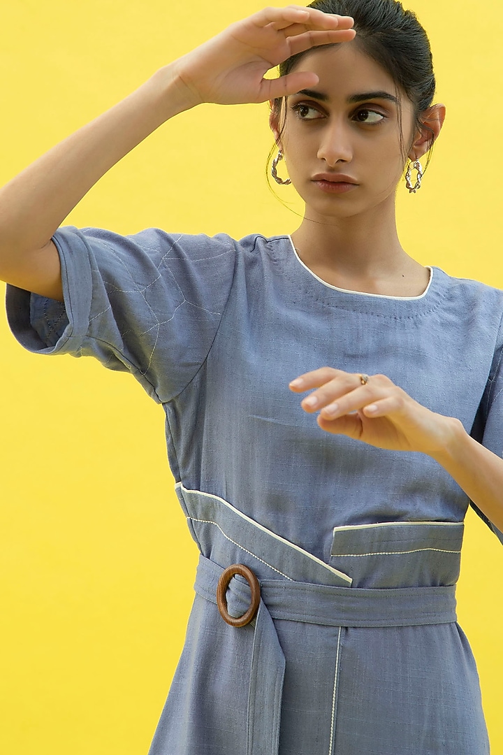 Tradewind Blue Summer Dress by Label Meesa at Pernia's Pop Up Shop