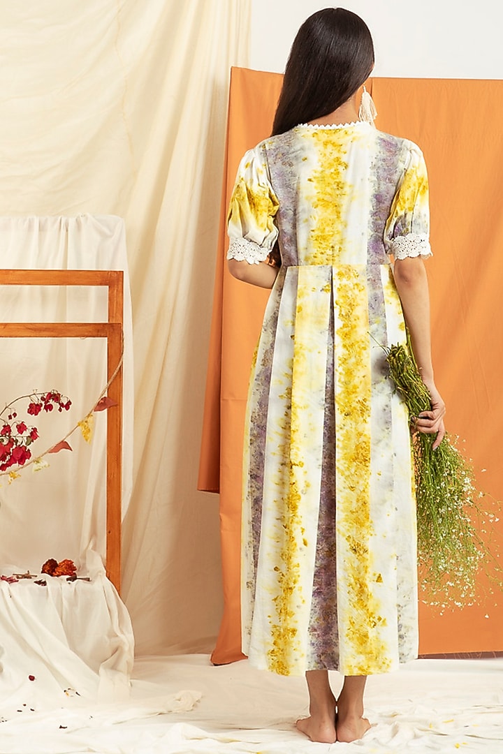 Multi-Colored Printed Midi Summer Dress by Label Meesa at Pernia's Pop Up Shop