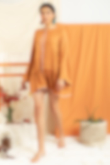 Brown Aloe Fabric Mini Summer Dress by Label Meesa at Pernia's Pop Up Shop