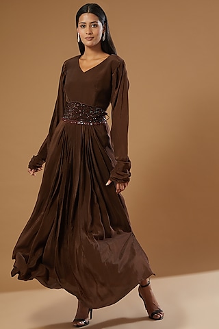 Women's Brown Designer Dresses