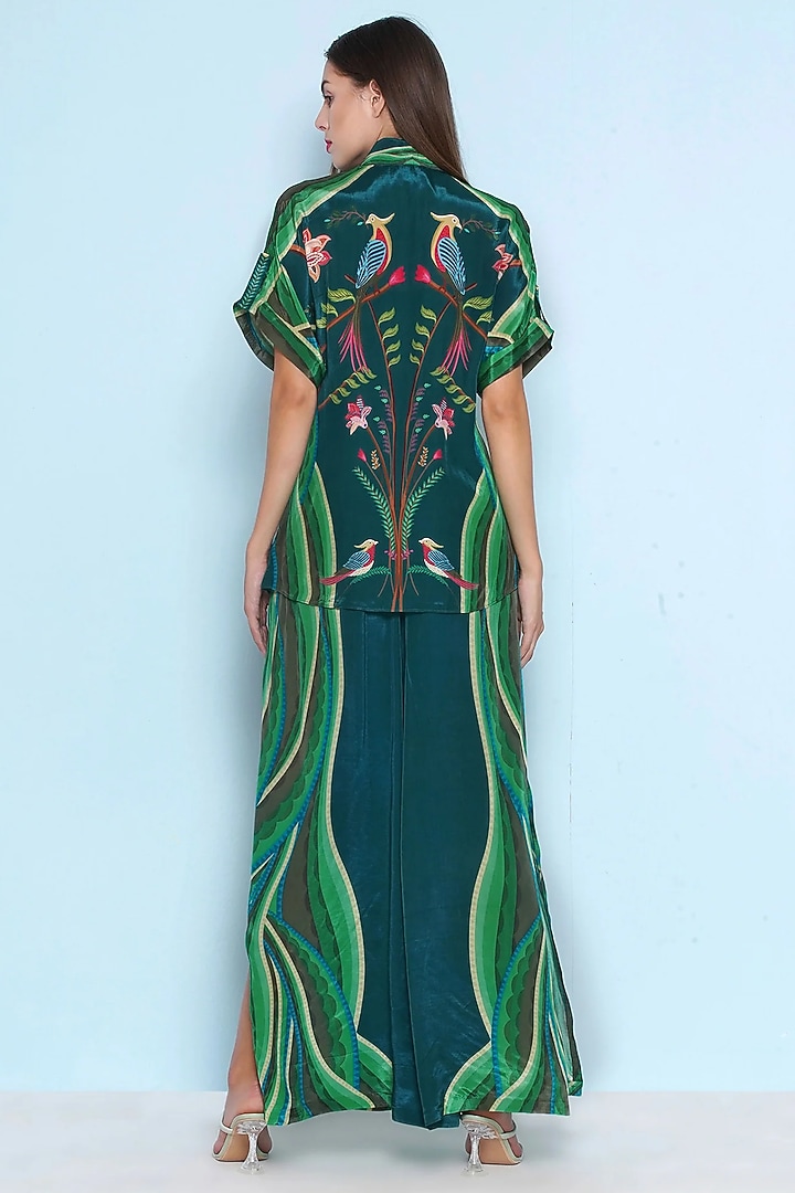 Multi-Colored Crepe Printed Pants by Limerick By Abirr N' Nanki at Pernia's Pop Up Shop
