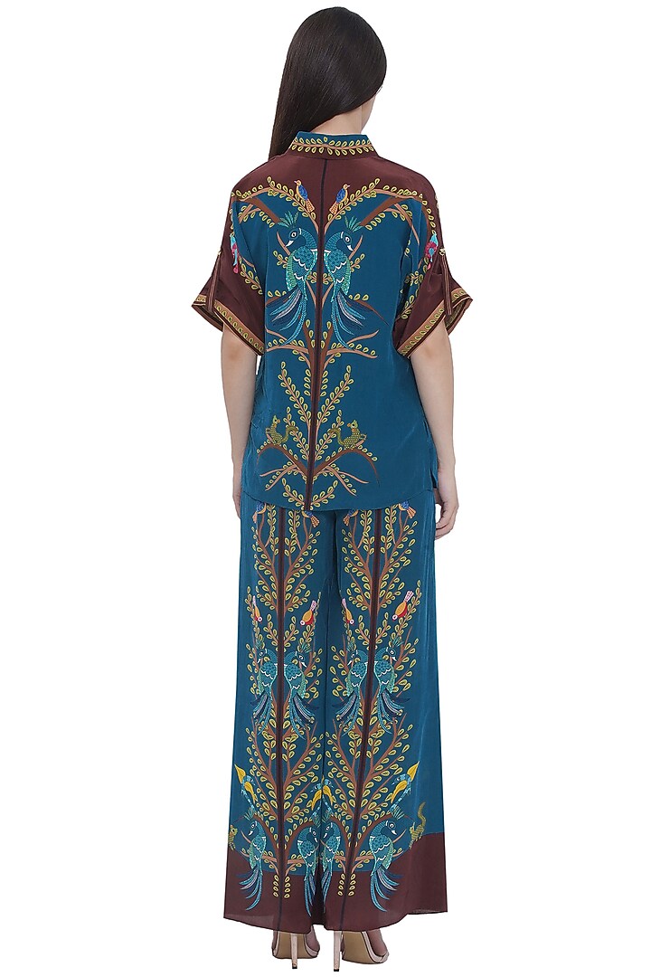 Multi-Colored Crepe Printed Shirt by Limerick By Abirr N' Nanki at Pernia's Pop Up Shop