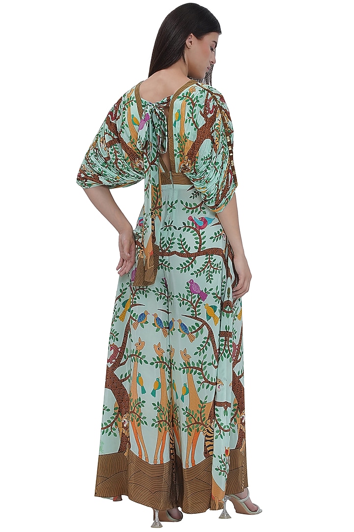 Multi-Colored Crepe Printed Jumpsuit by Limerick By Abirr N' Nanki at Pernia's Pop Up Shop