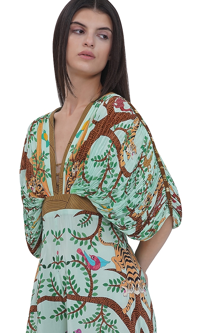 Multi-Colored Crepe Printed Jumpsuit by Limerick By Abirr N' Nanki at Pernia's Pop Up Shop