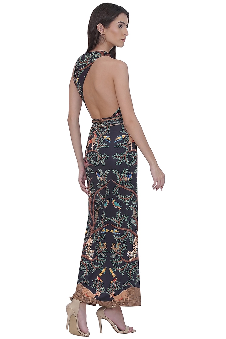 Multi-Colored Spandex Printed Swim Skirt by Limerick By Abirr N' Nanki at Pernia's Pop Up Shop